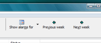 You can easily switch to the next or previous weeks using the corresponding commands on the toolbar and in the menu.