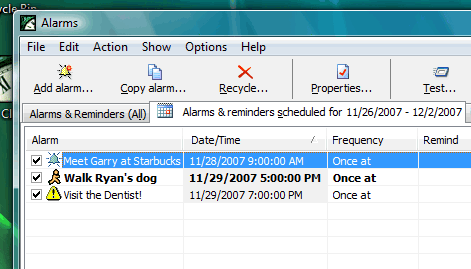 In this example, you can click 